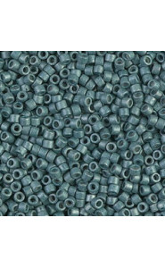 Miyuki Delica Perlen 11/0 - Galvanized matted dark aqua DB-1172
